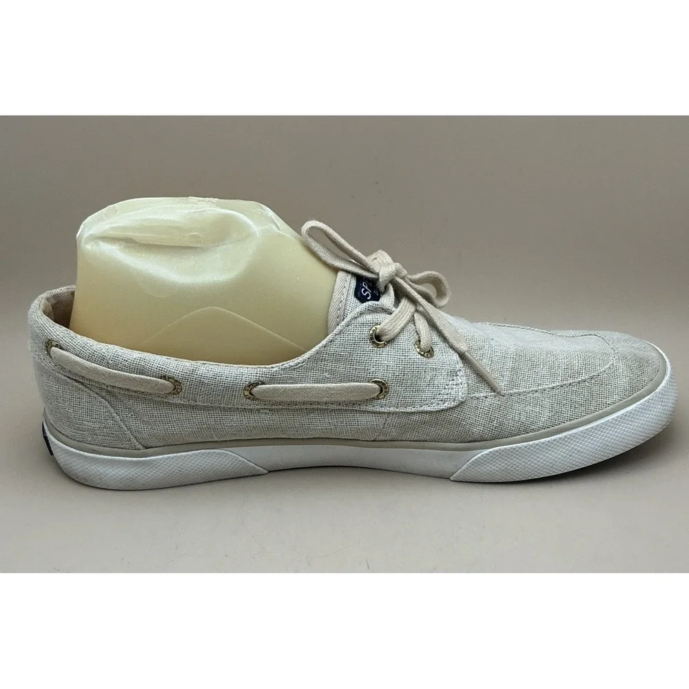 Sperry Women's Pier Boat Sparkle Canvas Boat Shoes‎ Sz 9.5 Gold Glitter STS84465